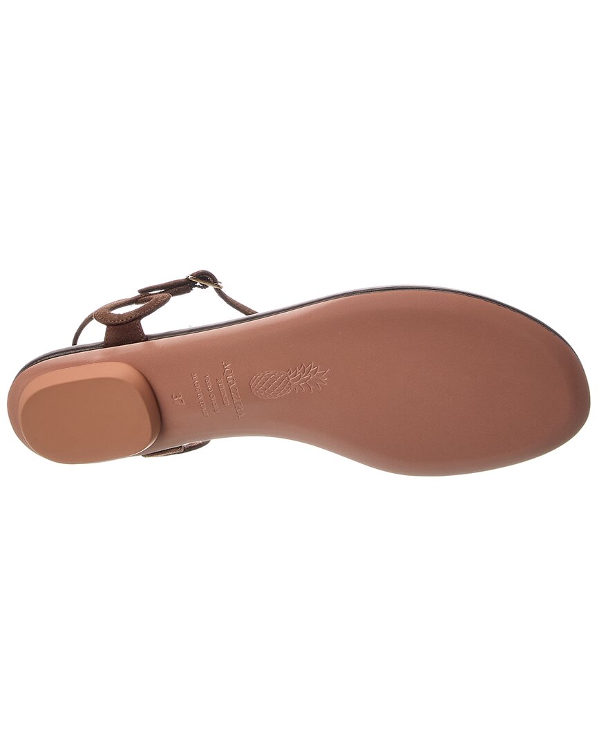 Aquazzura Almost Bare Suede Sandal