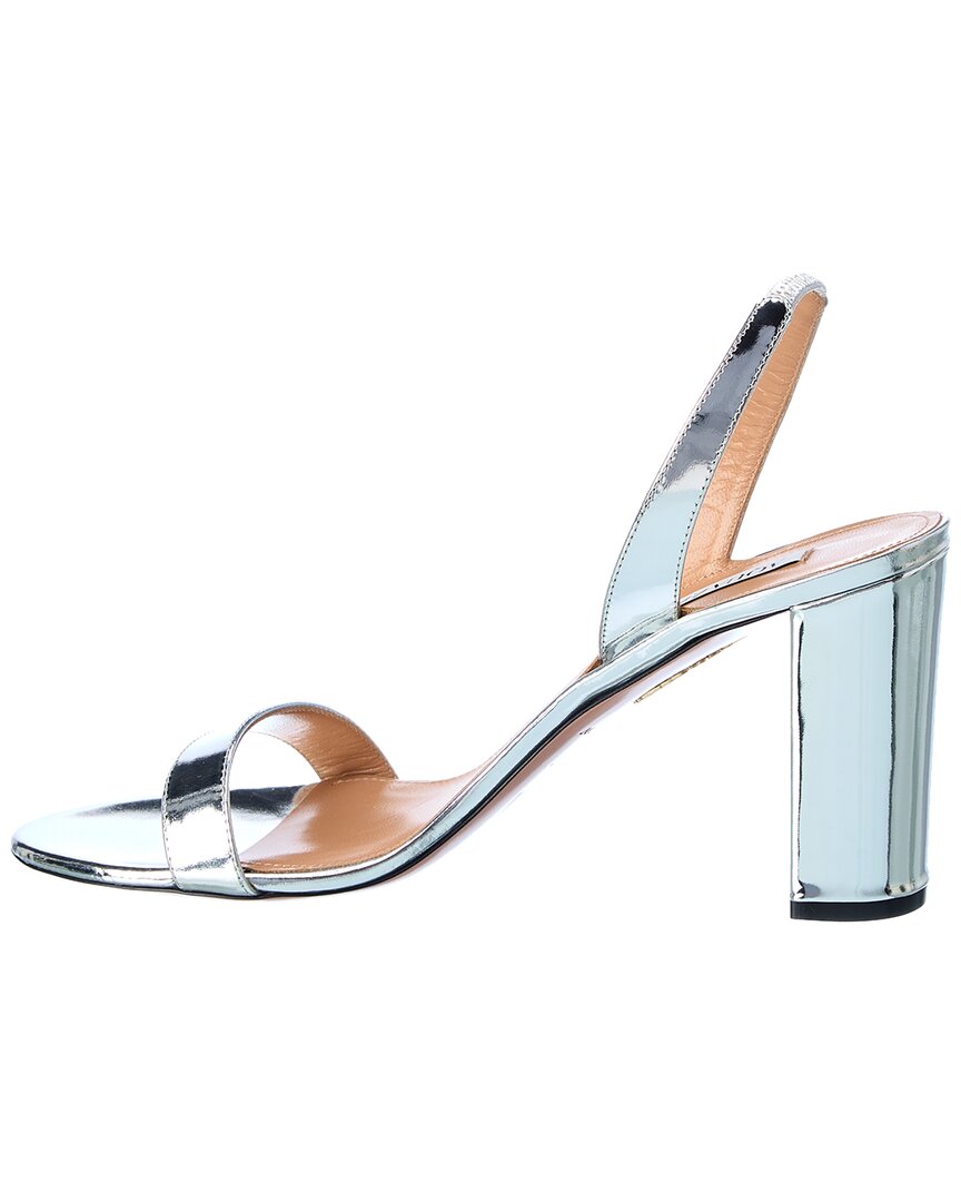 Aquazzura Aquazzura So Nude 85 Leather Slingback Sandal