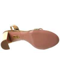 Aquazzura So Nude Block 85 Leather Slingback Sandal