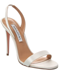 Aquazzura So Nude 105 Satin Slingback Sandal
