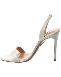 Aquazzura So Nude 105 Satin Slingback Sandal