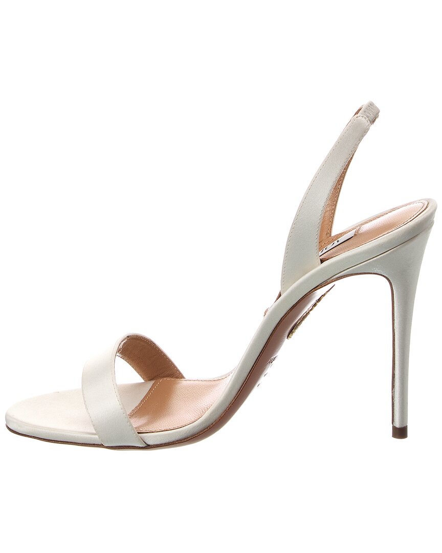 Aquazzura So Nude 105 Satin Slingback Sandal