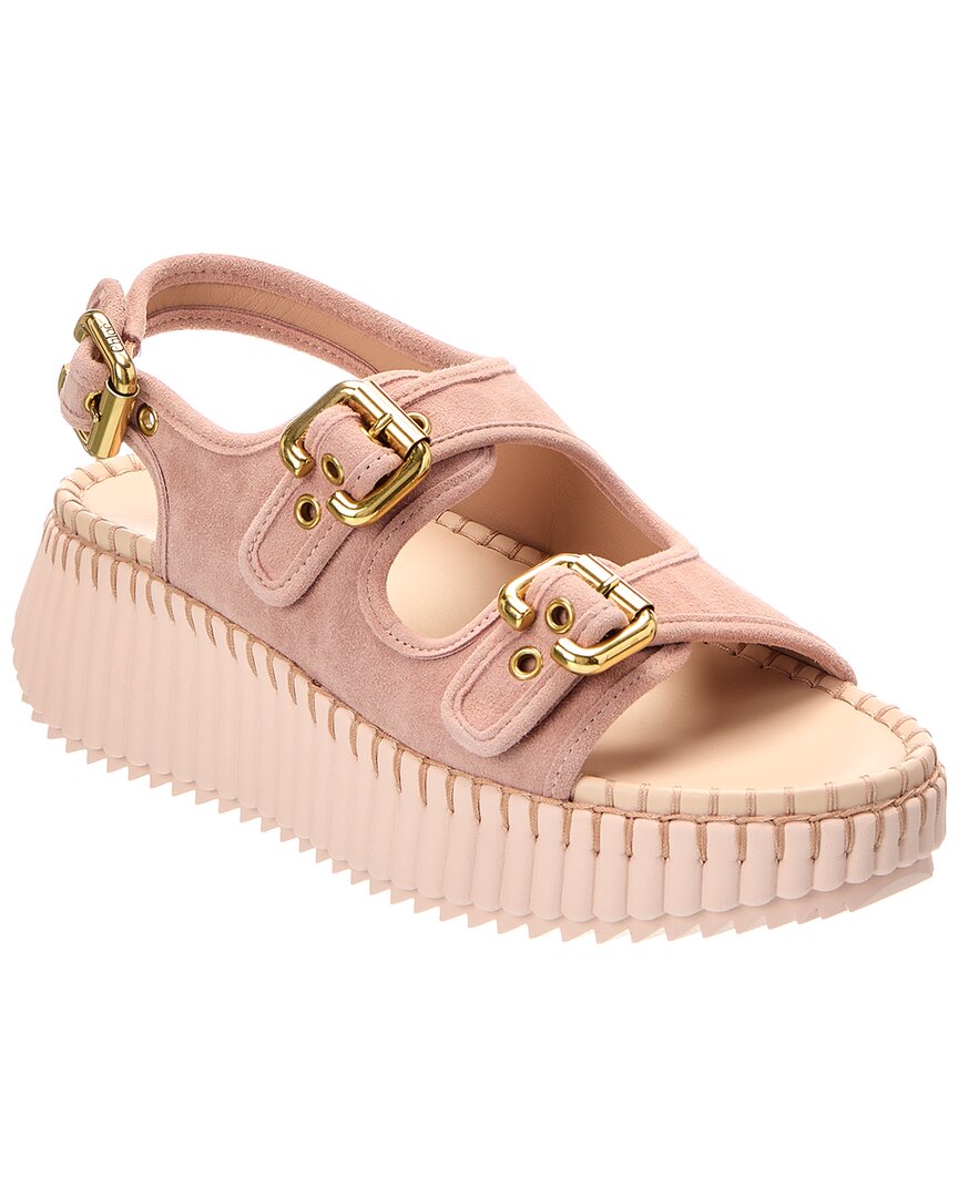 Chloé Chloé Nama Suede Sandal