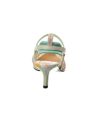 FENDI Fendi Colibri Leather Slingback Pump