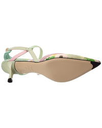 FENDI Fendi Colibri Leather Slingback Pump