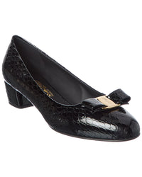 Ferragamo Ferragamo Vara Ornament Leather Pump
