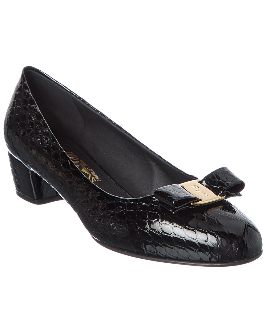 Ferragamo Ferragamo Vara Ornament Leather Pump