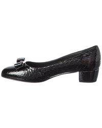 Ferragamo Ferragamo Vara Ornament Leather Pump