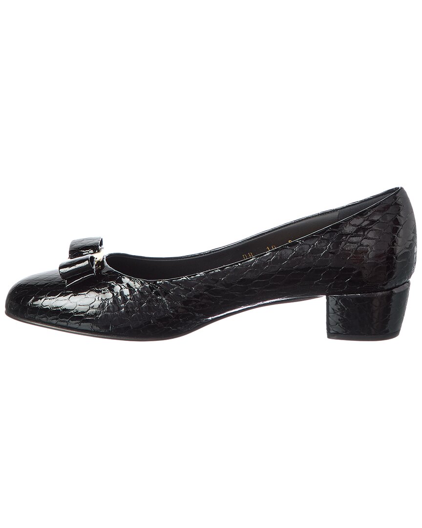Ferragamo Ferragamo Vara Ornament Leather Pump