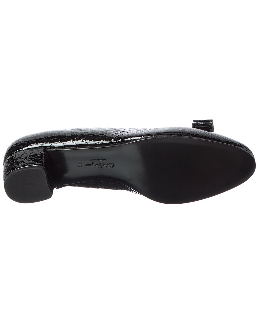 Ferragamo Ferragamo Vara Ornament Leather Pump