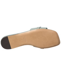 Ferragamo Ferragamo Gancini Leather Flat Sandal