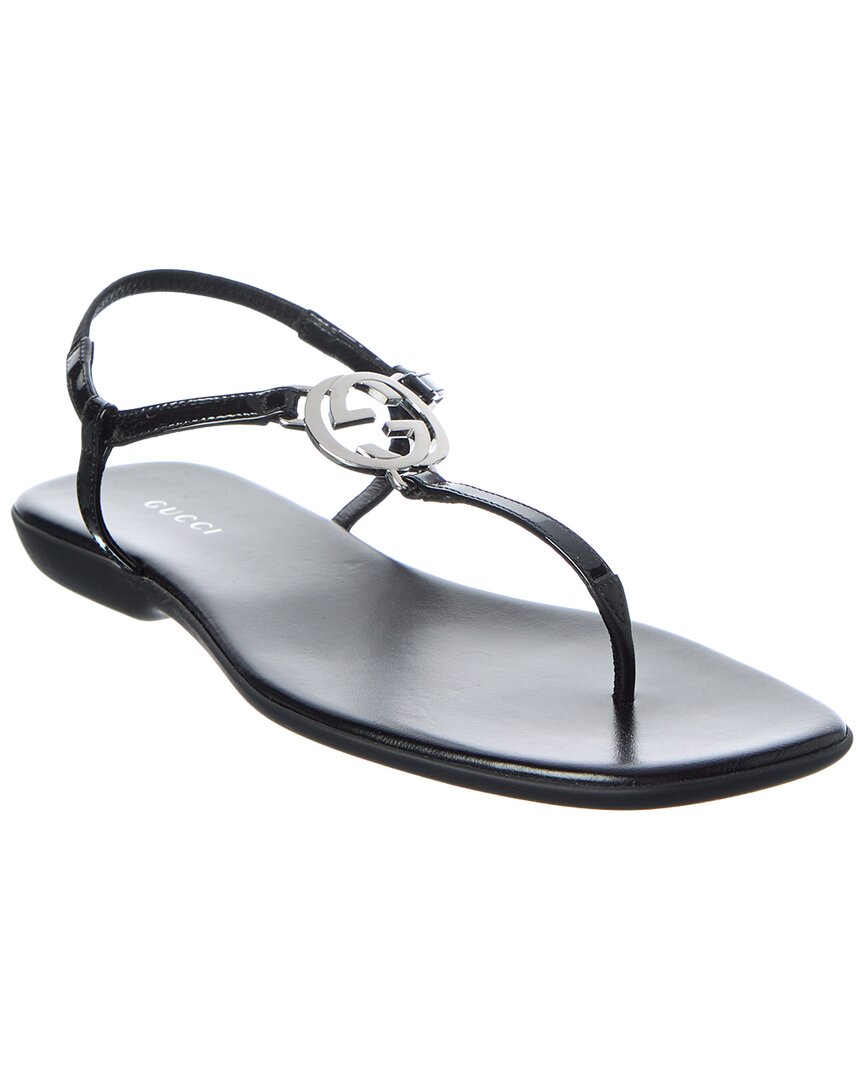 Gucci Gucci Interlocking G Patent Sandal