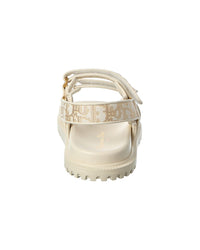 Dior Dior Dioract Oblique Canvas & Leather Sandal