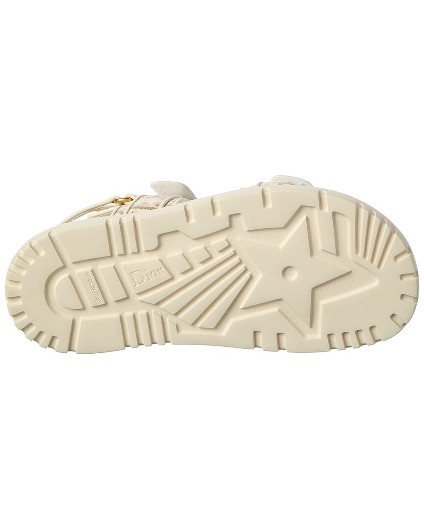 Dior Dior Dioract Oblique Canvas & Leather Sandal