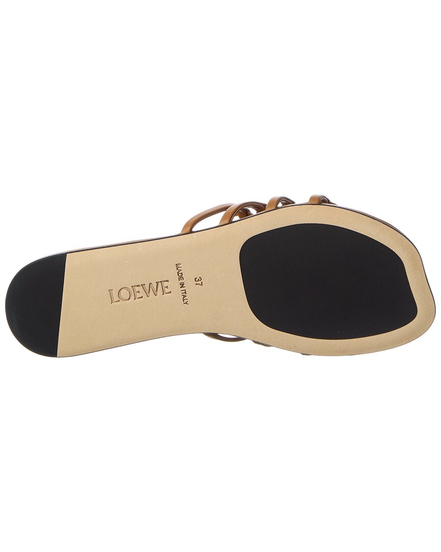 Loewe Loewe Petal Anagram Leather Slide