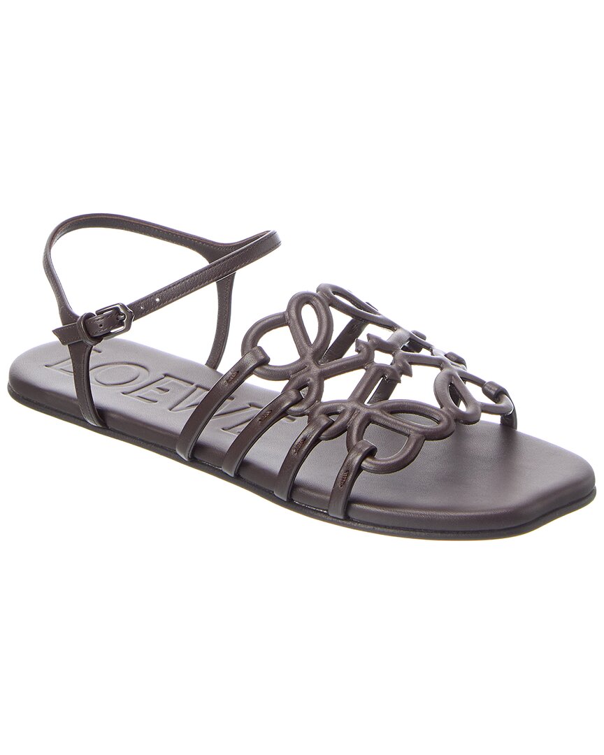 Loewe Petal Anagram Leather Sandal