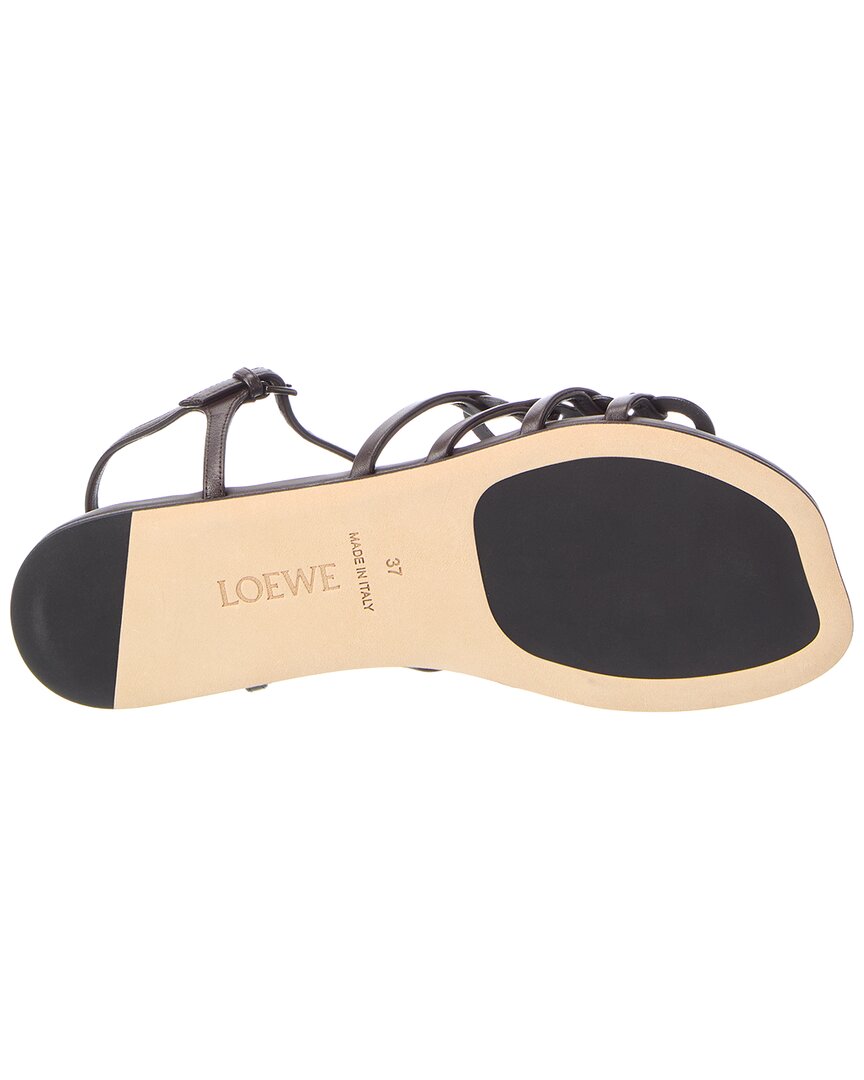 Loewe Petal Anagram Leather Sandal