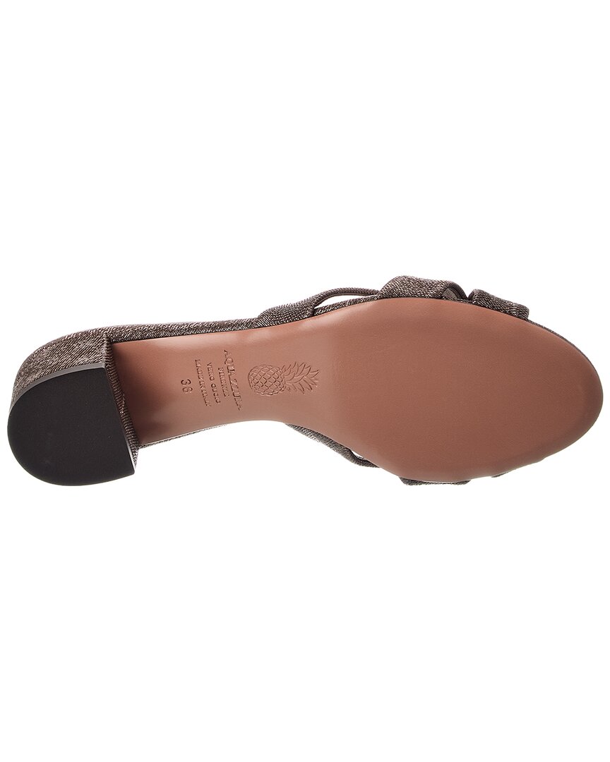 Aquazzura Nina 35 Twill Sandal