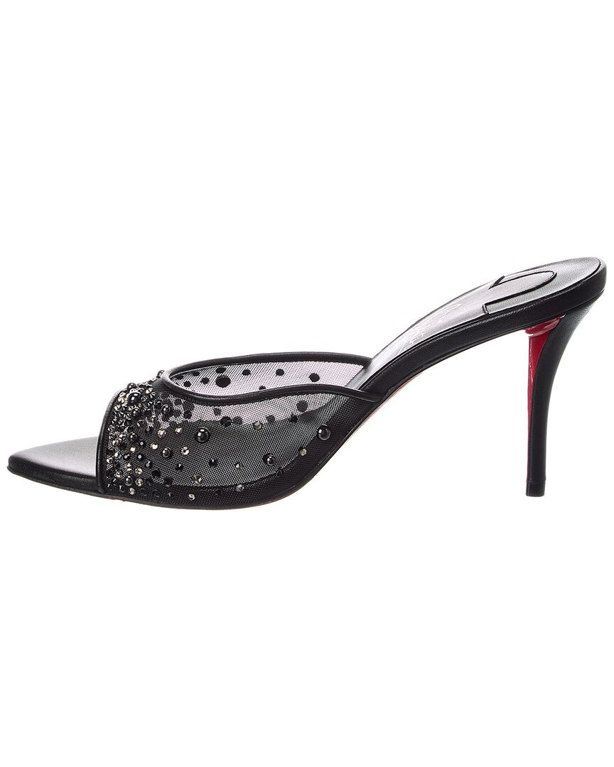 Christian Louboutin Christian Louboutin Miss Z Degrastrass 85 Mesh & Leather Mule