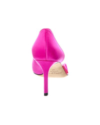 Jimmy Choo Cass 75 Satin & Plexi Pump