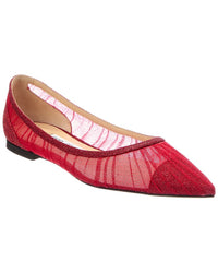 Jimmy Choo Jimmy Choo Love Glitter & Tulle Flat