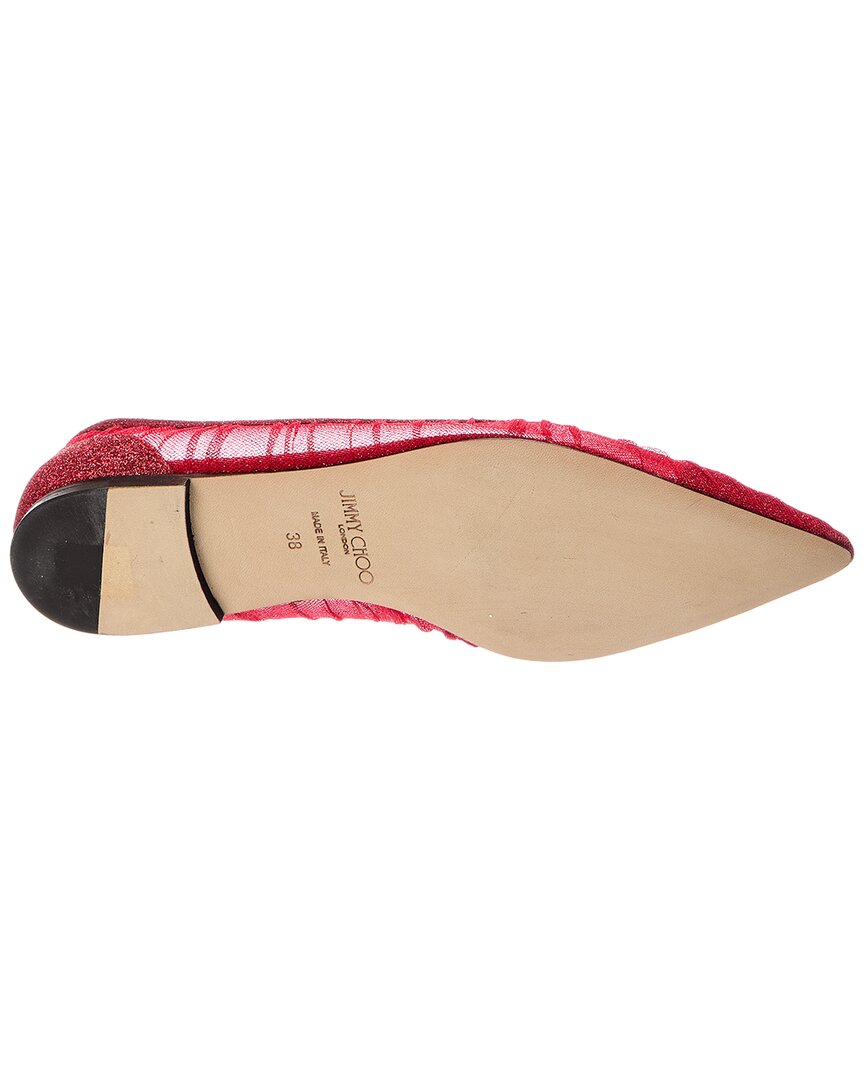 Jimmy Choo Jimmy Choo Love Glitter & Tulle Flat