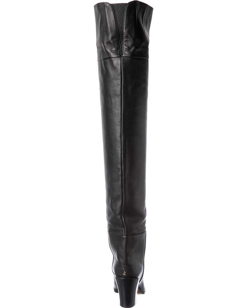 Jimmy Choo Jimmy Choo Maceo 85 Leather Over-The-Knee Boot