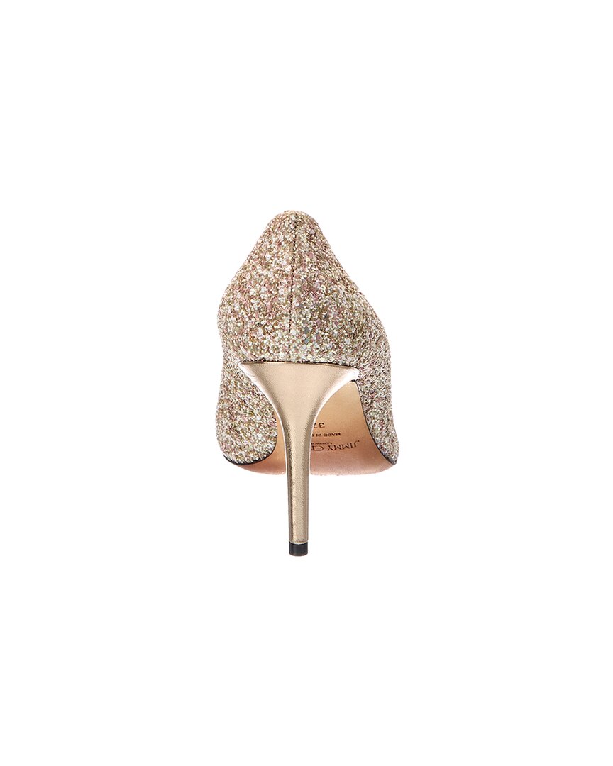 agnes❤︎ Jimmy Choo Agnes Glitter & Leather Pump – Bluefly