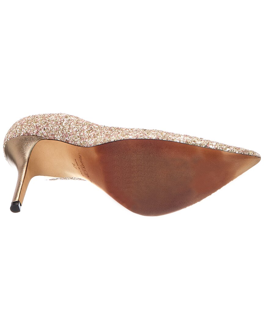 Jimmy Choo Agnes Glitter & Leather Pump – Bluefly