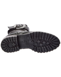 Jimmy Choo Jimmy Choo Cheri Leather Combat Boot