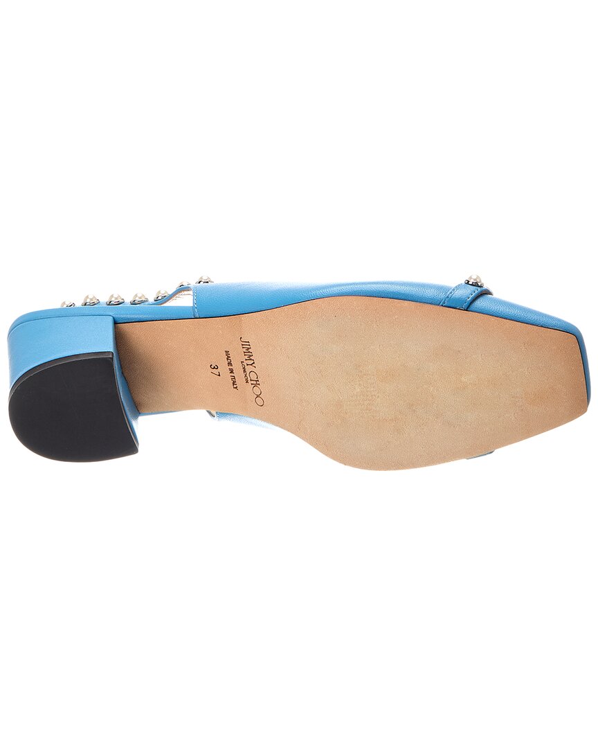 Jimmy Choo Hya 45 Leather Slingback Pump