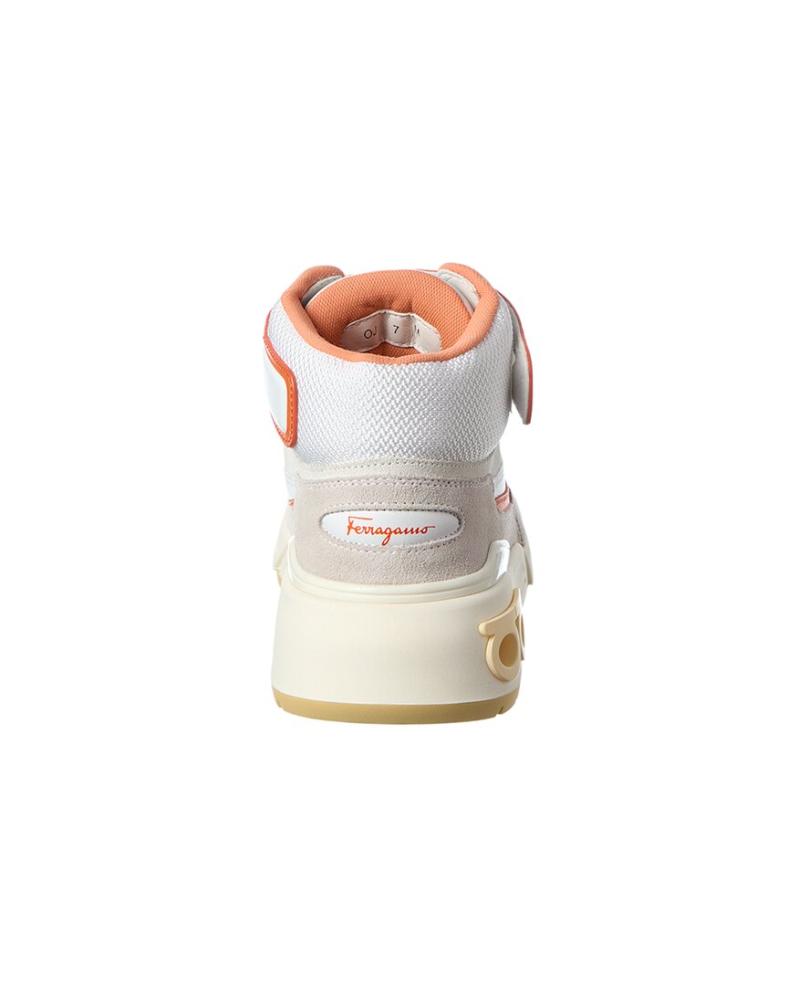 Ferragamo Leather High-Top Sneaker