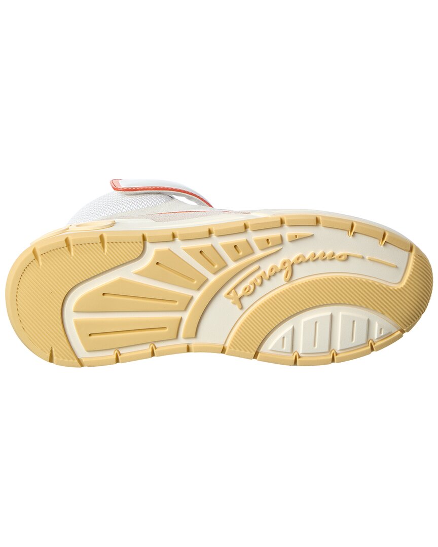 Ferragamo Leather High-Top Sneaker