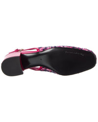 Dolce & Gabbana Dg Logo 38 Tweed & Patent Slingback Pump
