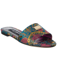 Dolce & Gabbana Dg Jacquard Canvas Flat