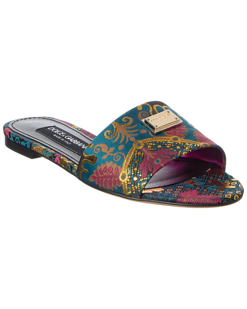 Dolce & Gabbana Dg Jacquard Canvas Flat
