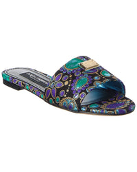 Dolce & Gabbana Dg Jacquard Canvas Flat