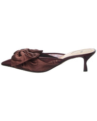 FENDI Fendi Colibri Satin & Mesh Slingback Mule