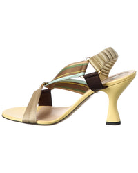 FENDI Fendi Iconic Colibri Patent Sandal
