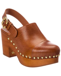 Chloé Jeannette Leather Wedge Mule