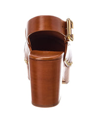 Chloé Jeannette Leather Wedge Mule