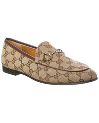 Gucci Jordaan Gg Canvas Loafer