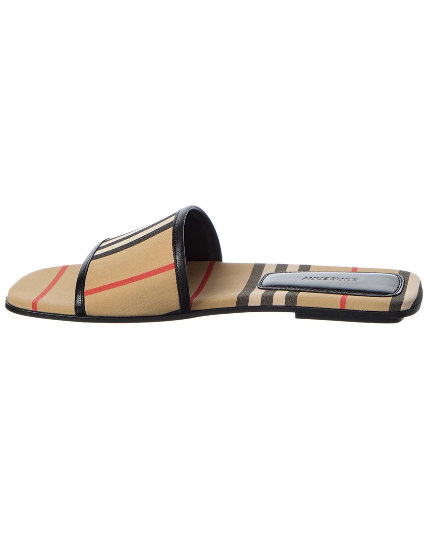 Burberry Burberry Check Canvas & Leather Sandal