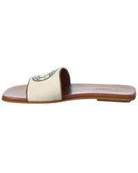 Burberry Burberry Canvas & Leather Sandal
