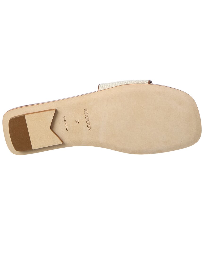 Burberry Burberry Canvas & Leather Sandal