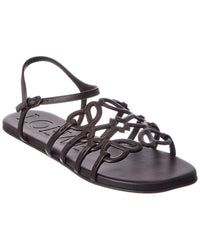 Loewe Petal Anagram Leather Sandal