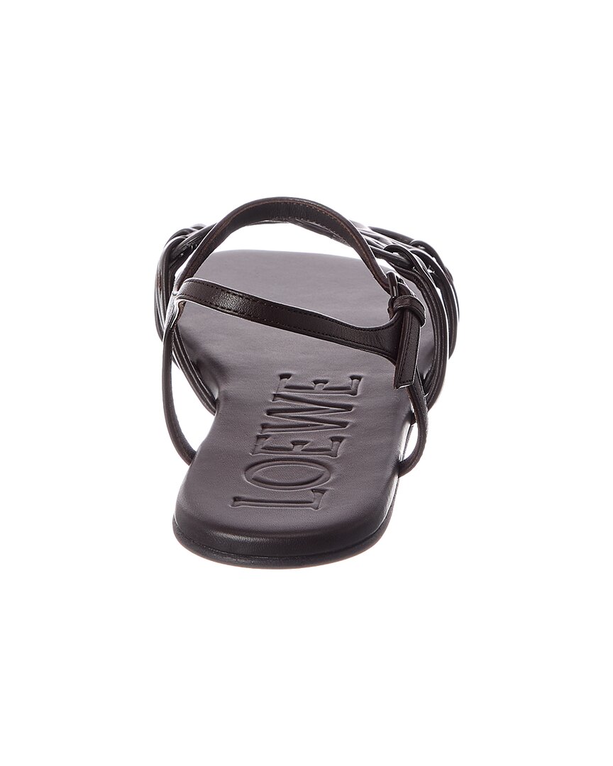 Loewe Petal Anagram Leather Sandal