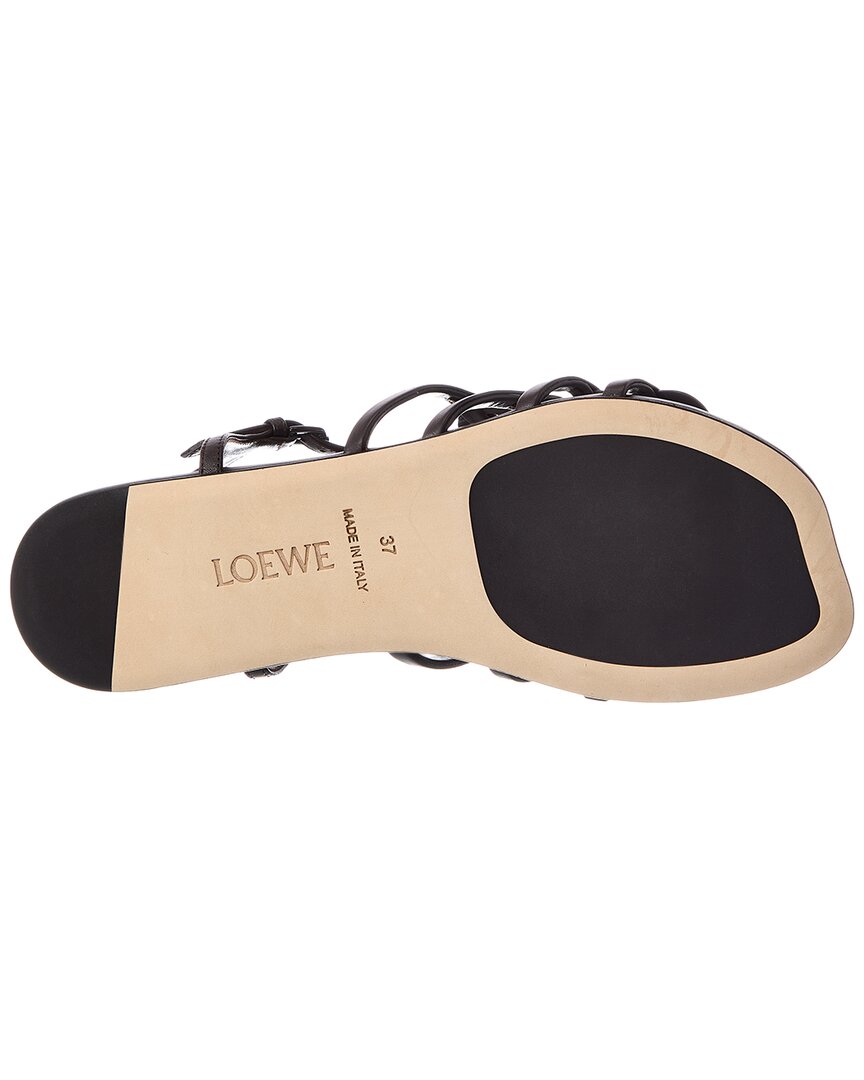 Loewe Petal Anagram Leather Sandal
