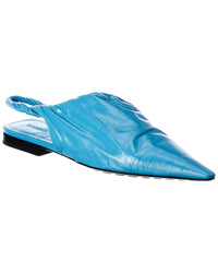 Bottega Veneta Bottega Veneta Leather Slingback Flat