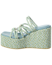 Gucci Gucci Interlocking G Rope Wedge Sandal